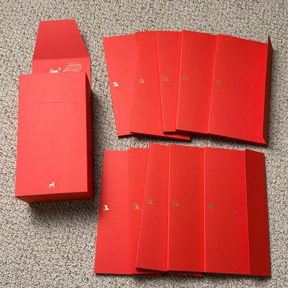 HERMES 2026 Lunar New Year Red Envelope (box + Pack of 10) — Year of the…